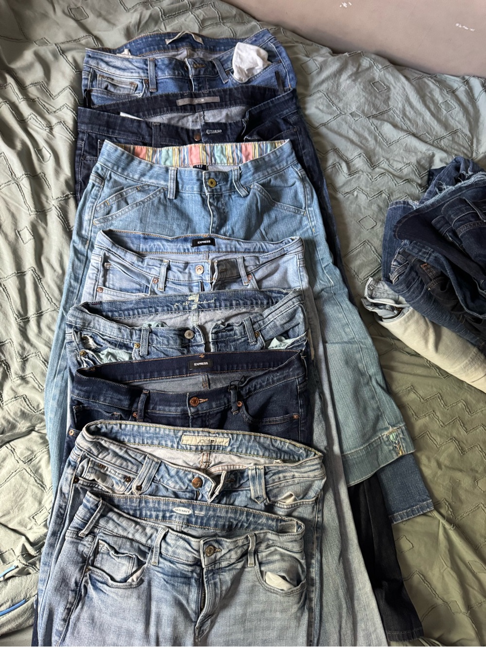 Women’s Light Blue dark wash Denim Jeans